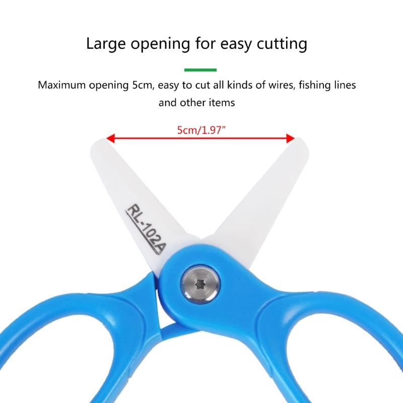 Home Office Wire Mini Insulated Ceramic Scissor Non-conductive Sharp Cutting Battery Cable Mobile Phone Maintenance Tool