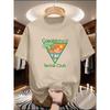 T-shirt con Stampa Grafica Casablanca Tennis Club in Offerta Speciale Uomo Donna Caratteristiche Un Design Triangolare Verde Casablanca Che Include Elementi Come Palme