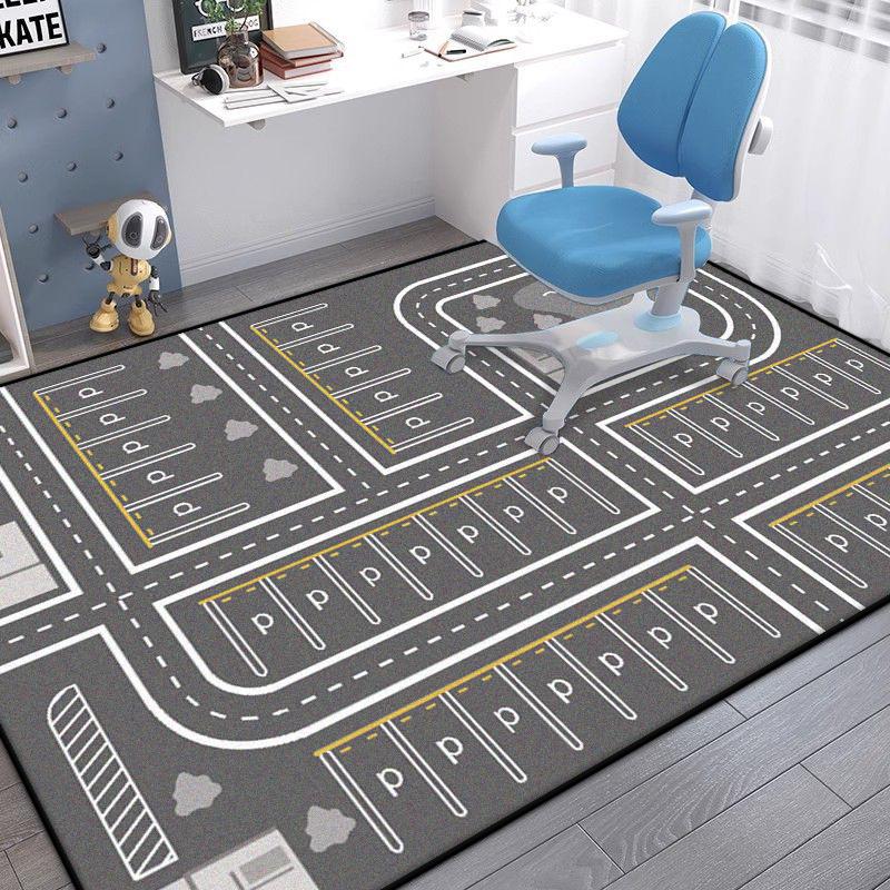 Modern Cute Cartoon Carpet Children's Room Decor Rug Fluffy Easy Cleaning Non-slip Mat for Kids Big Size Living Room Carpets