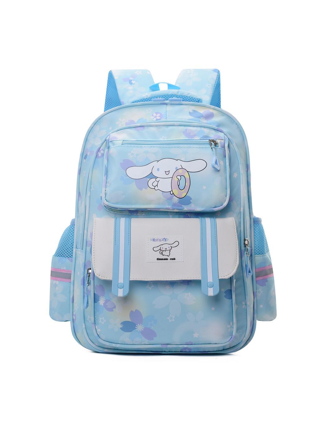 

Lightweight Nylon Kids Backpack For Boys And Girls With Fun Cartoon Design світло-синій колір