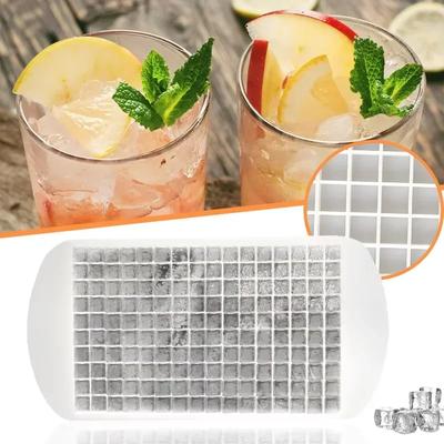160 Griglia Mini Vassoio di Ghiaccio in Silicone Cubetti di Ghiaccio Stampo per Ghiaccio Pieghevole Rompighiaccio Vassoio di Griglia di Ghiaccio Piccolo Stampo Quadrato Creatore di Ghiaccio Stampo in Silicone