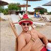 Handmade Summer Sun Hat - Ice Silk Pointed Top with Watermelon Design, Wide Brim, UV Protection for Men and Women