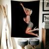 Sabrina Carpenter Wall Tapestry Aesthetic Wall Hanging Printed Fabric Blanket Decorative Tapestries for Bedroom Living Room Home Decor