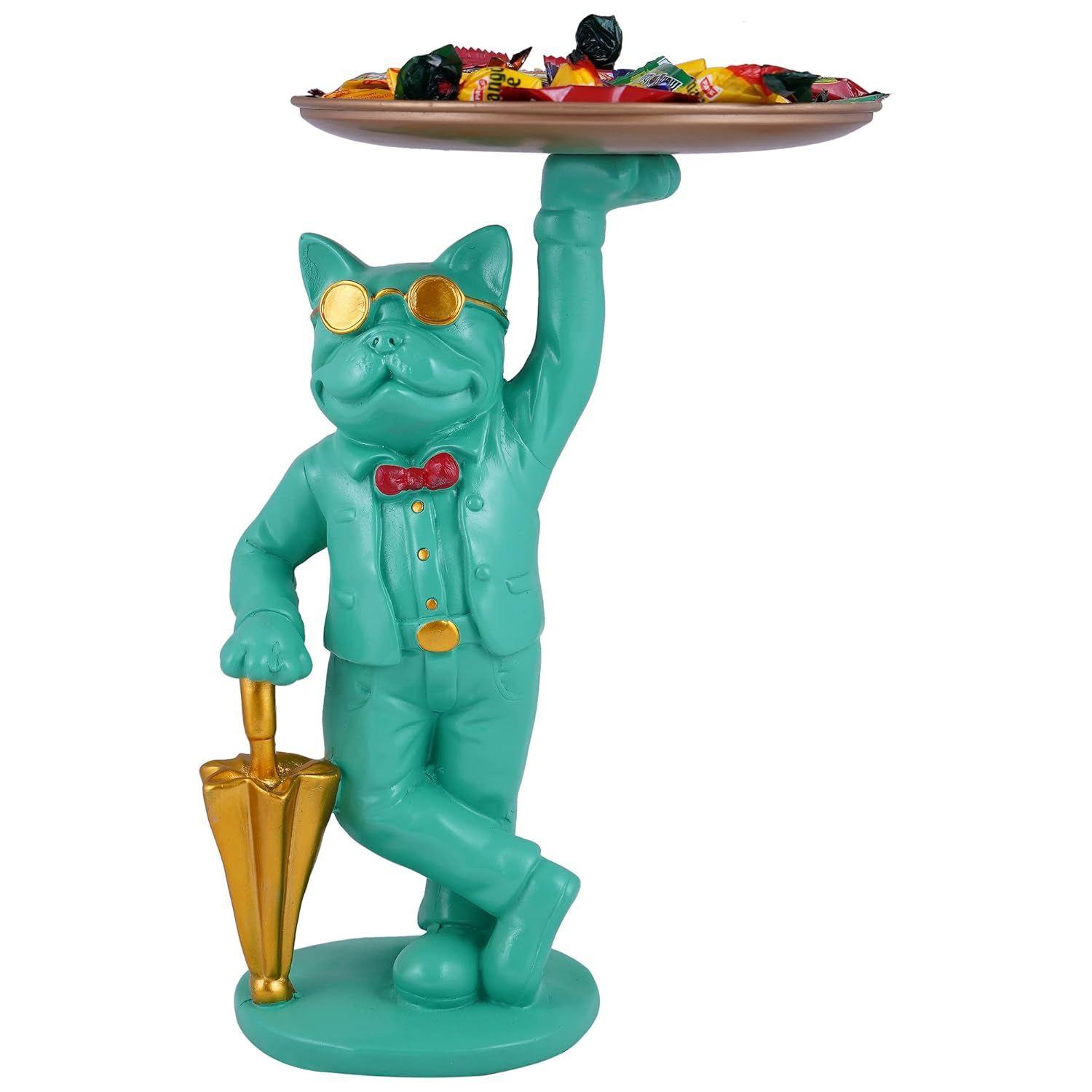 

Бульдог Стоящий Поднос Статуэтка Домашний Декор Статуэтка, Декор Гостиной Статуэтка, Кухня, Офис, Предмет для Подарков, Украшение Стола зелёный