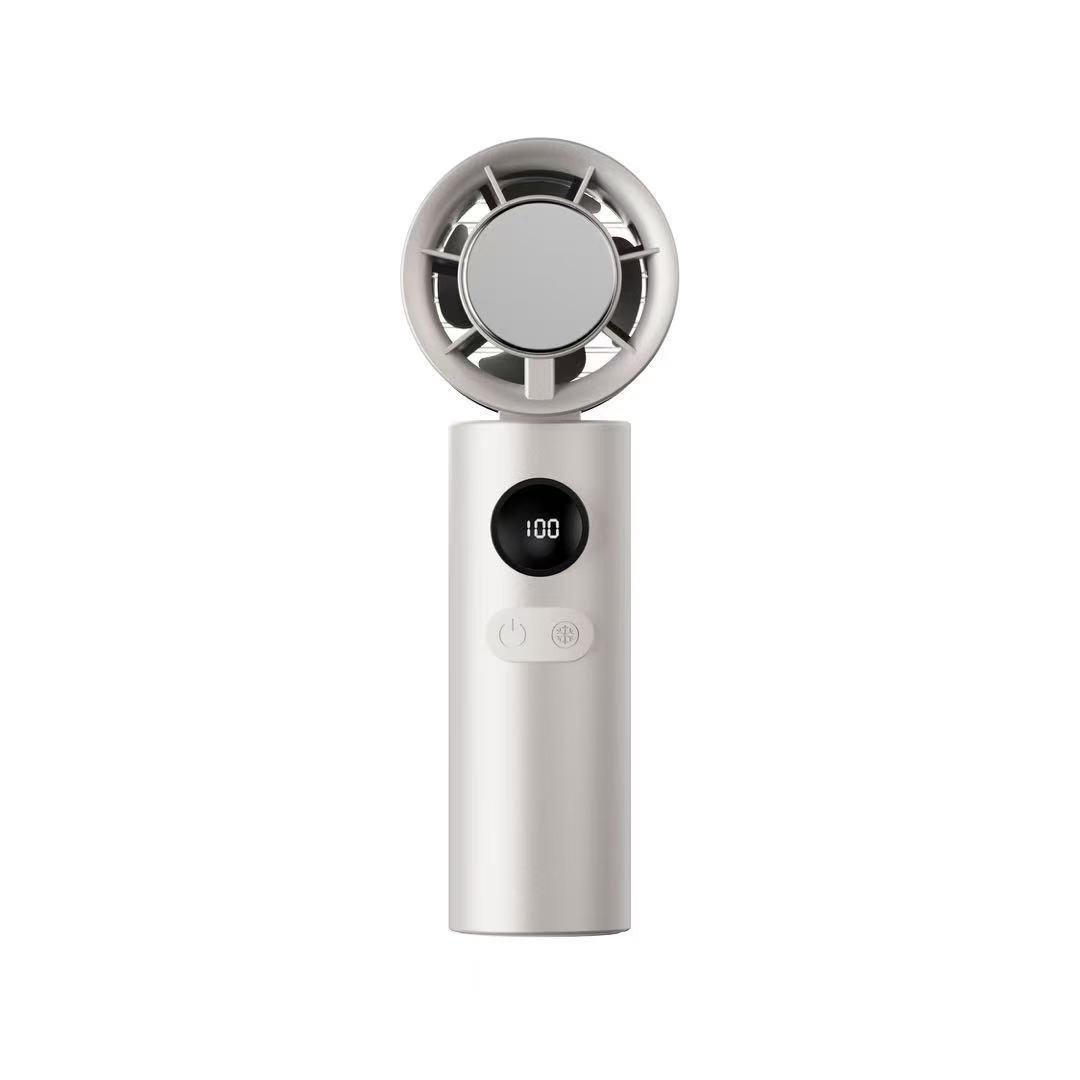 

2026 Portable Folding Handheld Fan with High-Speed Cooling, Strong Wind, and Long Battery Life 57x57x164 mm золотий/шампанського
