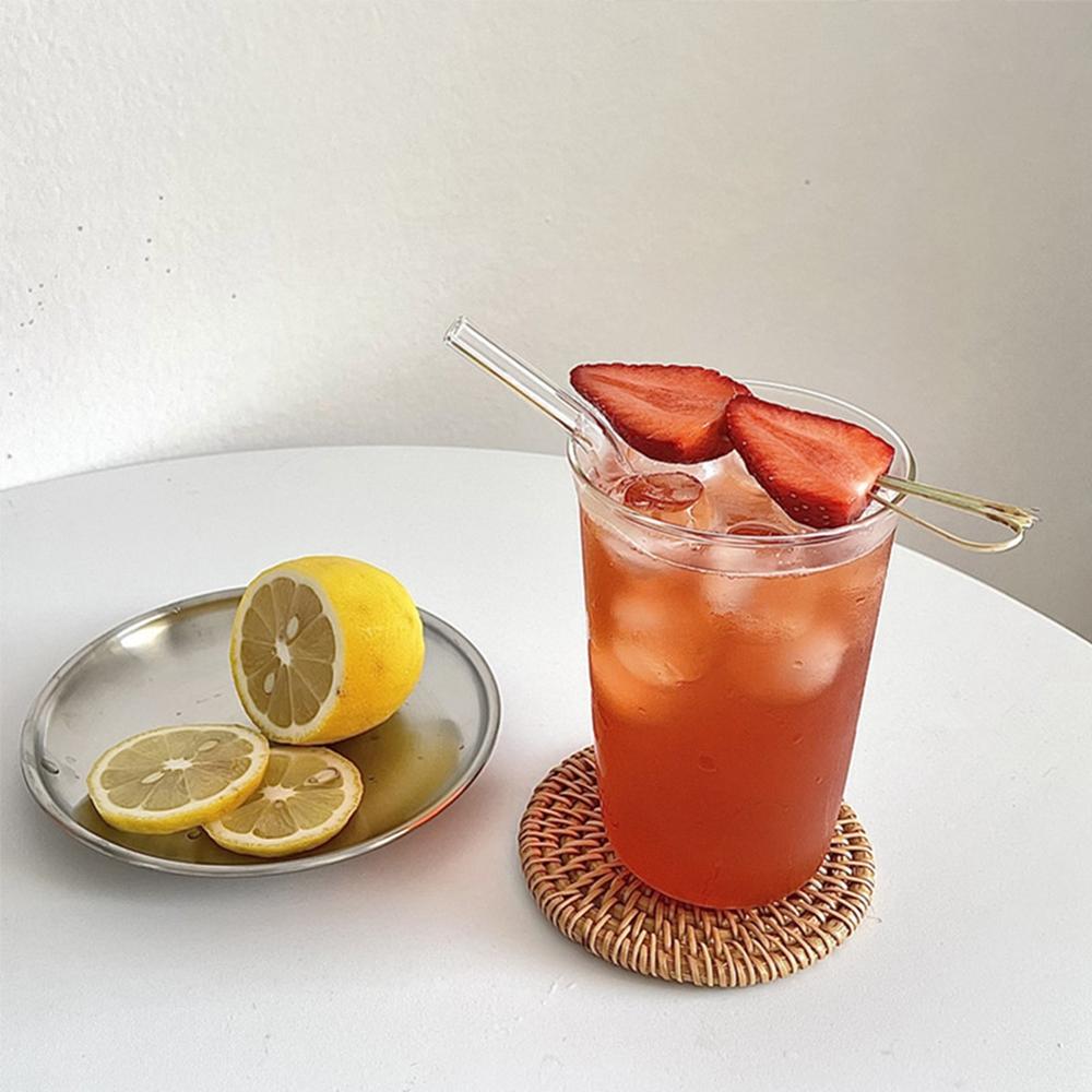 Tasse en Verre Borosilicaté Haute Résistance à la Chaleur Mug à Café Latte Verres pour Boissons Froides Tasses à Eau Lait Bière Jus Thé Verre à Whisky Verre à Vin