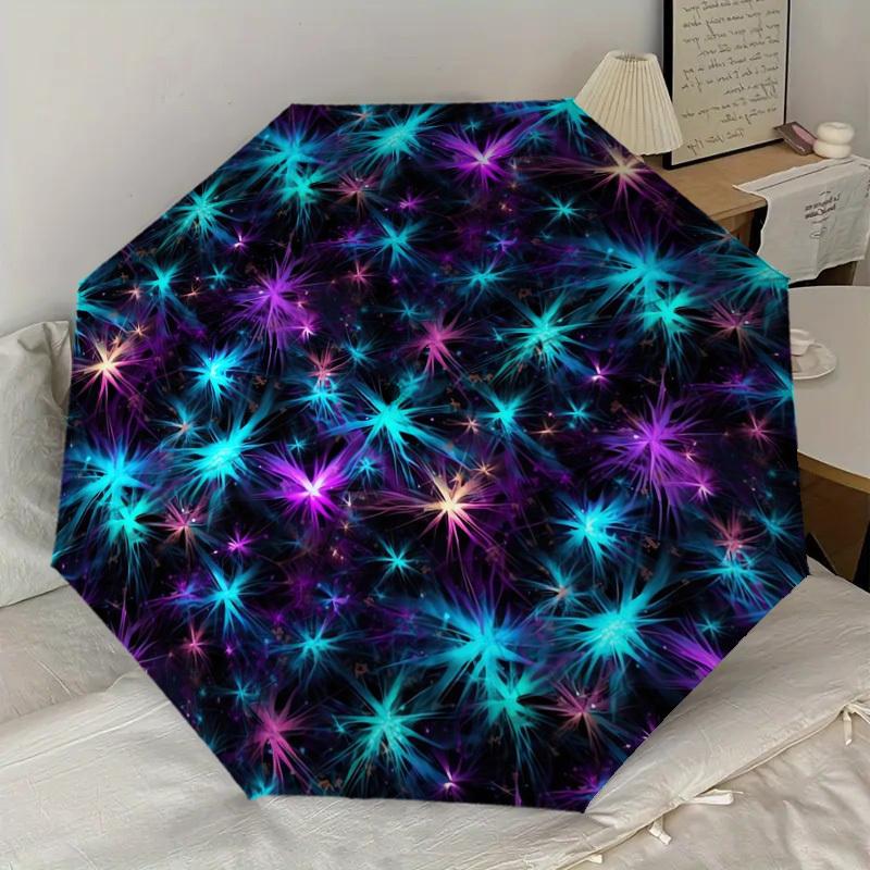 1pc space nebula Pattern Umbrella  Automatic Opening and Closing Umbrella, High quality Umbrella, Ideal Gift for Her 219