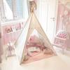 Wilwolfer Kids' Teepee Tent, Toy House, Easy Assembly, Portable Secret Base, Birthday or Christmas Gift (White)
