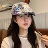 New retro niche tie-dye forward hat female face small fashion spice newsboy hat spring and autumn y2k Harajuku