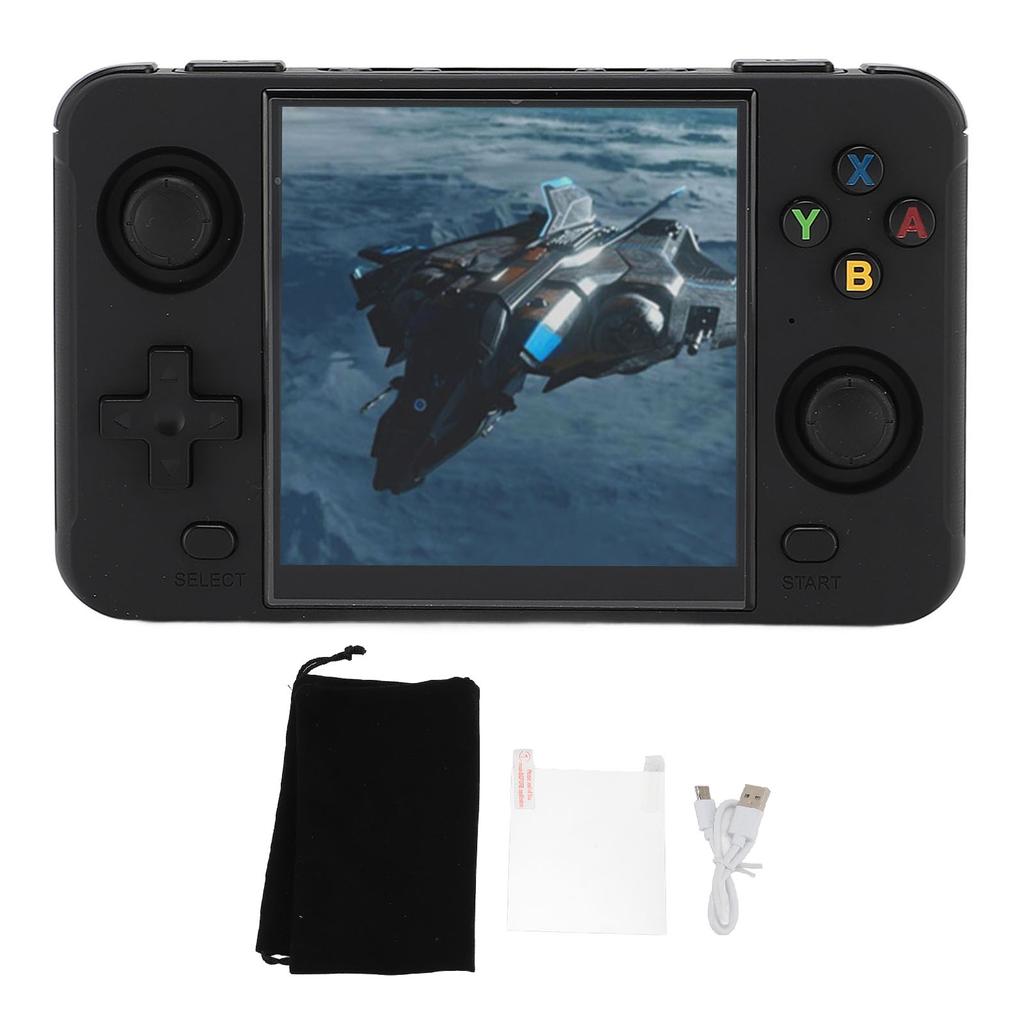 Handheld Retro Game Console 4 Inch IPS Screen Open Source Portable Video Game Console with 2 Small M