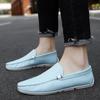 Fashion Men Loafers Summer Casual Shoes Men Breathable Genuine Leather Loafers Trend Lazy Loafers Slip on Italian Designer Moccasins