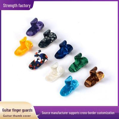 Index Finger & Thumb Guitar Strumming Pick - Celluloid Electric Fingertip Cot Accessory In Stock