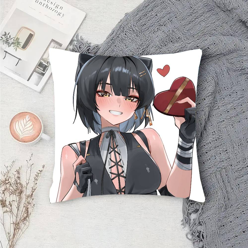 Rover Anime Game W-Wuthering Waves Pillow Case Fashion Square Pillowcase Bedroom Sofa Room Ins Decoration Leisure