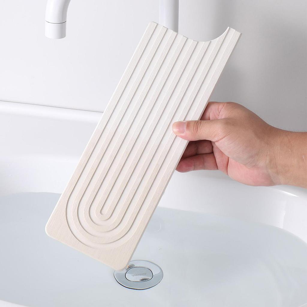 Circular Groove Faucet Pad Kitchen Sink Drying Pad Absorbent Faucet Mat Diatomite Sink Protector Splash Guard Stone Drip Catcher