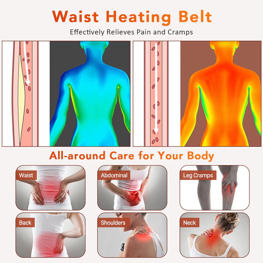Heating Waist Belt Hand Warmer Bag 10-speed Heating Pad Electric Blanket Protection
