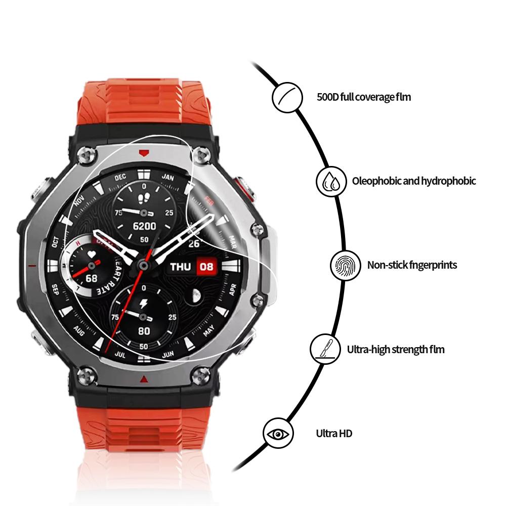 Soft Hydrogel Films Screen Protector for Huami Amazfit T REX 3 Clear Full Cover Flim for Amazfit T-Rex 3 Smartwatch Accessories