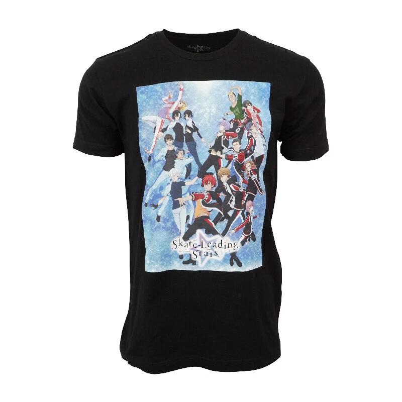 Skate Leading Stars Unisexs Black Graphic T Shirt S