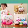 Strawberry Cake Cartoon Childrens Oxford Cloth Backpack With Curved Shoulder Straps For Kindergarten Children