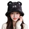Thickened Plush Bucket Hat Windproof Beanies Hat Fashion Winter Hat  Outdoor