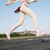 New LiNing Cushioning Slip Resistant Abrasion Resistant Breathable Low Top Running Shoes Women's White Pink ARSU068-4