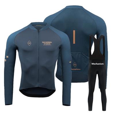 Long Sleeve Cycling Suit Spring and Autumn Quick-drying Breathable Road Bike Suit Mountain Bike Suit Men's 2026 Autumn Breathable Cycling Suit Set