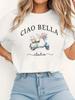 Ciao Bella Italia Scooter Graphic T-shirt
