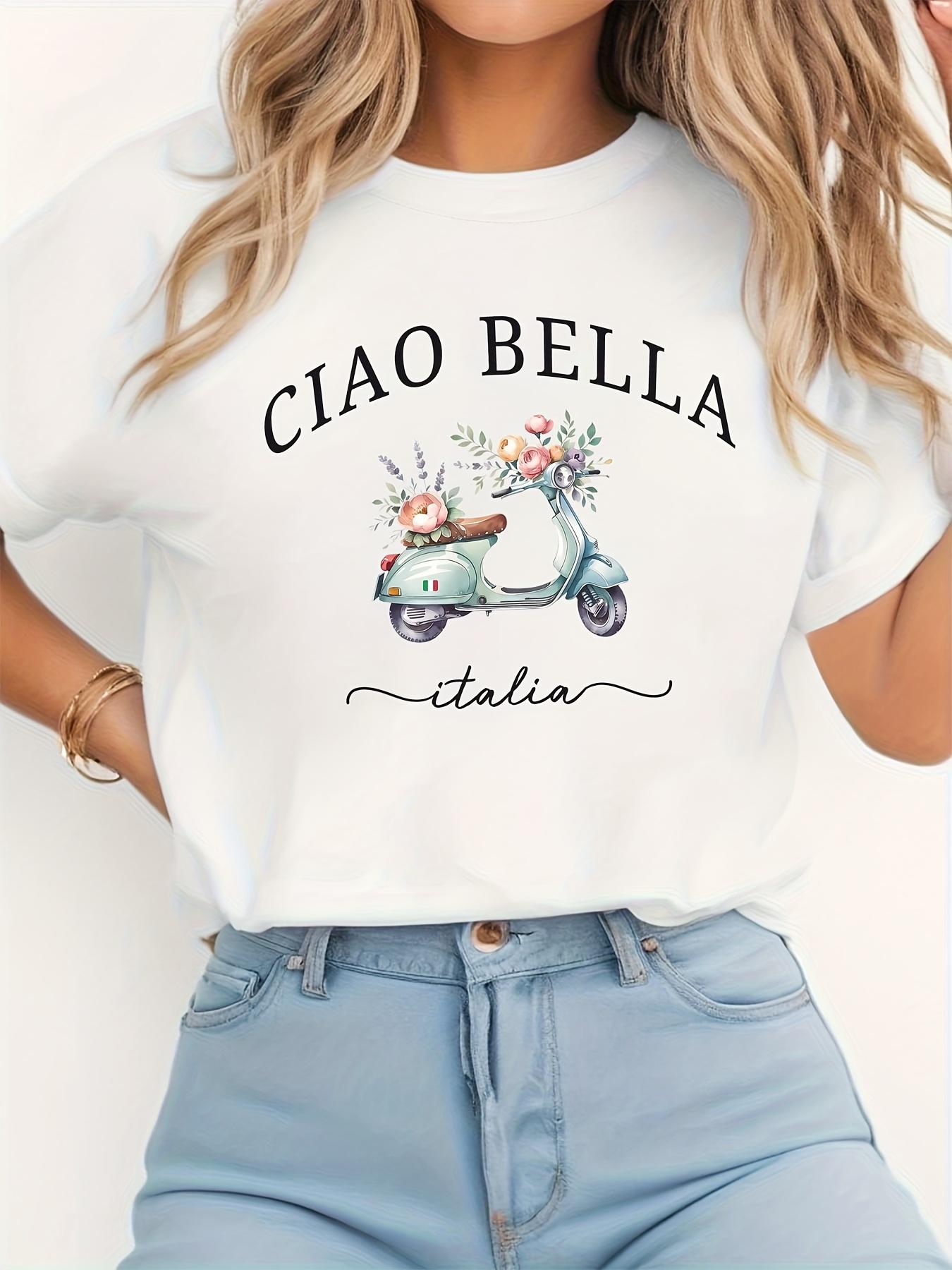 Ciao Bella Italia Scooter Graphic T-shirt S