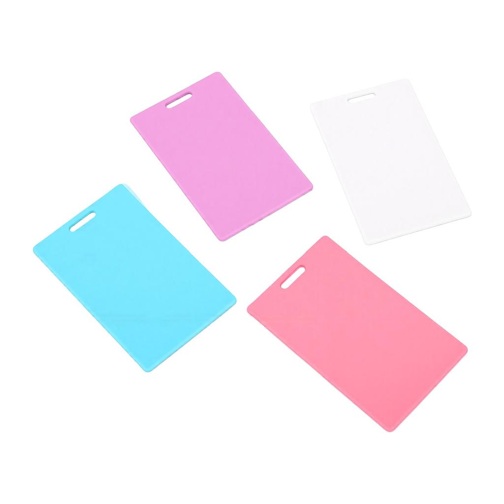 4 Pcs Vertical Erasable Badge Notepad Reusable Silicone Erasable Notepad Badge Set for ID Card Vertical 4pcs