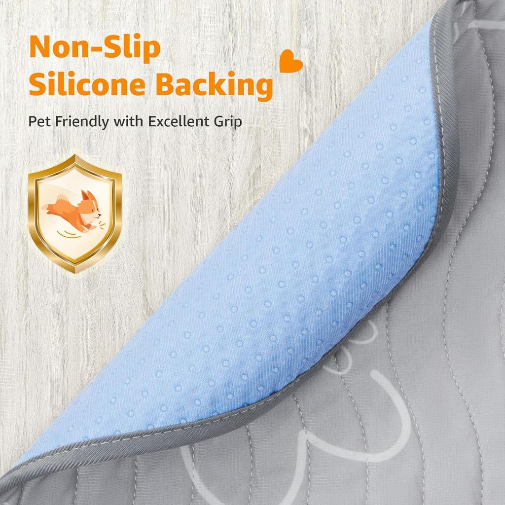 Washable Pee Pads for Dogs Reusable: 2 Pack Waterproof Puppy Pads Absorbent Quick Dry Training Pads - Non Slip Puppy Whelping Mats for Grate, Floor,