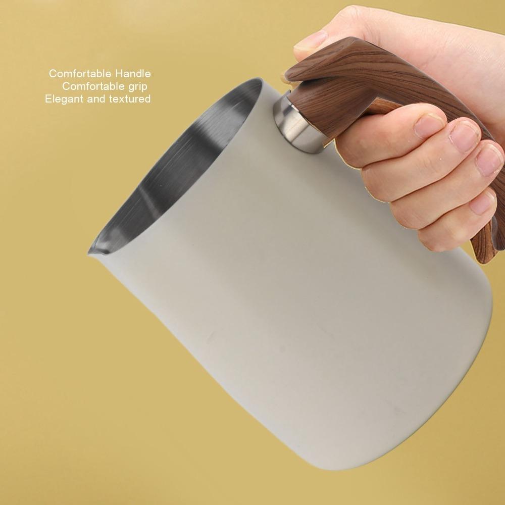 Dripless Spout Milk Frothing Cup 600ml Capacity Coffee Steaming Pitcher  Cappuccino Making