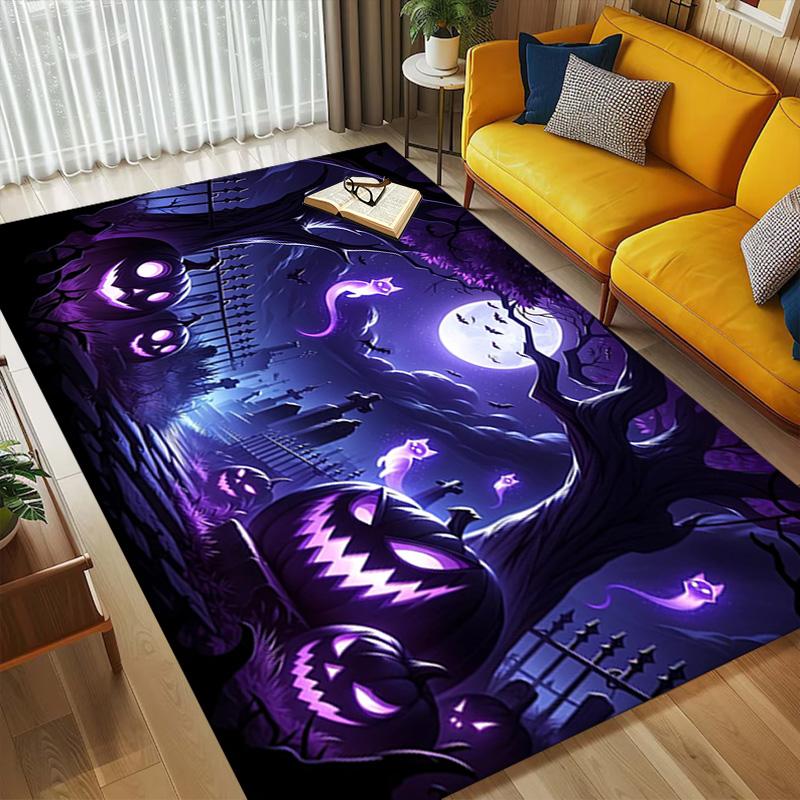 Halloween Night Living Room Nonslip Area Rug Soft Carpet For Bedroom Game Playroom Sofa Office Home Decor Doormat Christmas Gift C9291366