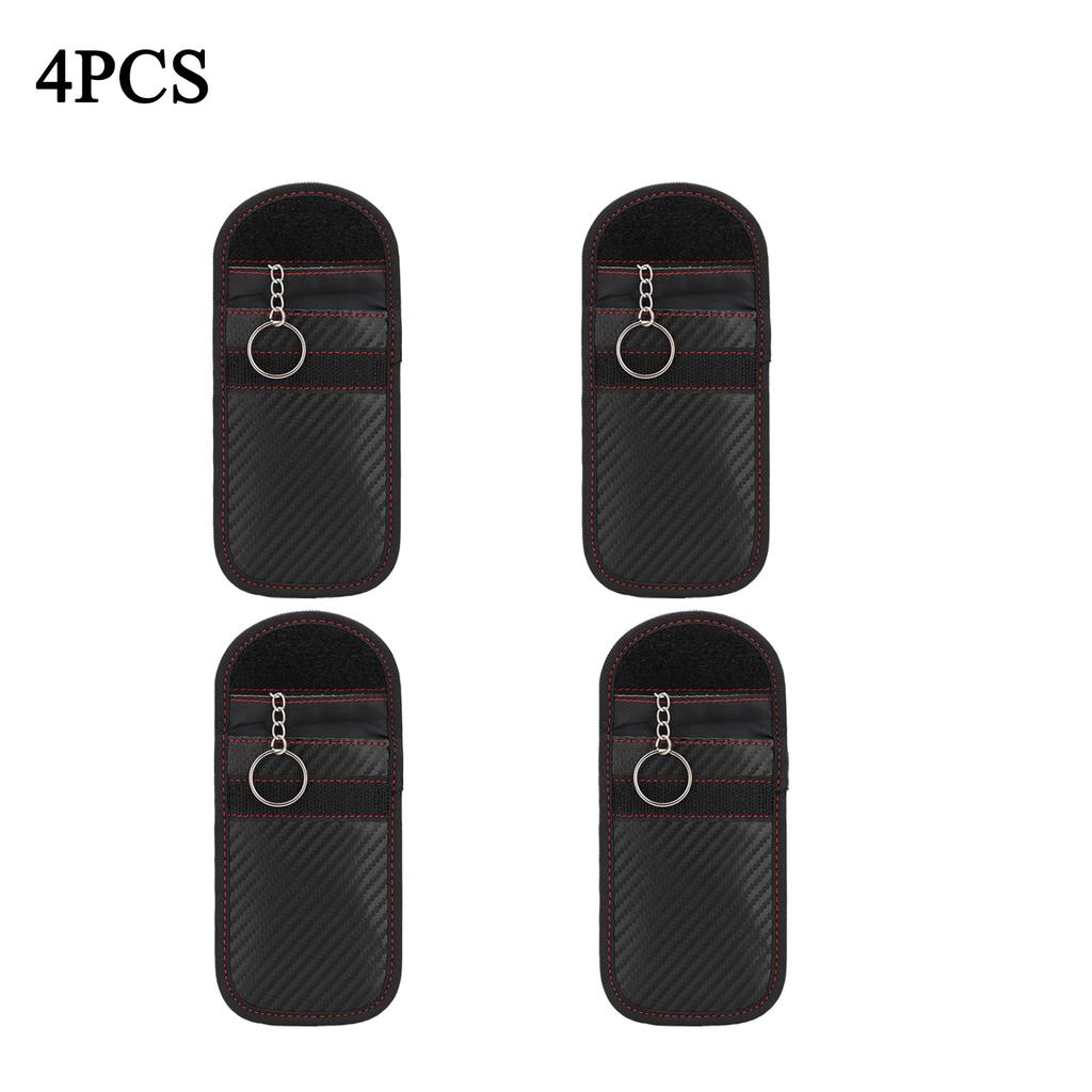 2-10PCS Car Key Signal Blocker Case Faraday Cage Fob Pouch Keyless Entry RFID Blocking Shielding Bag Car Accessories