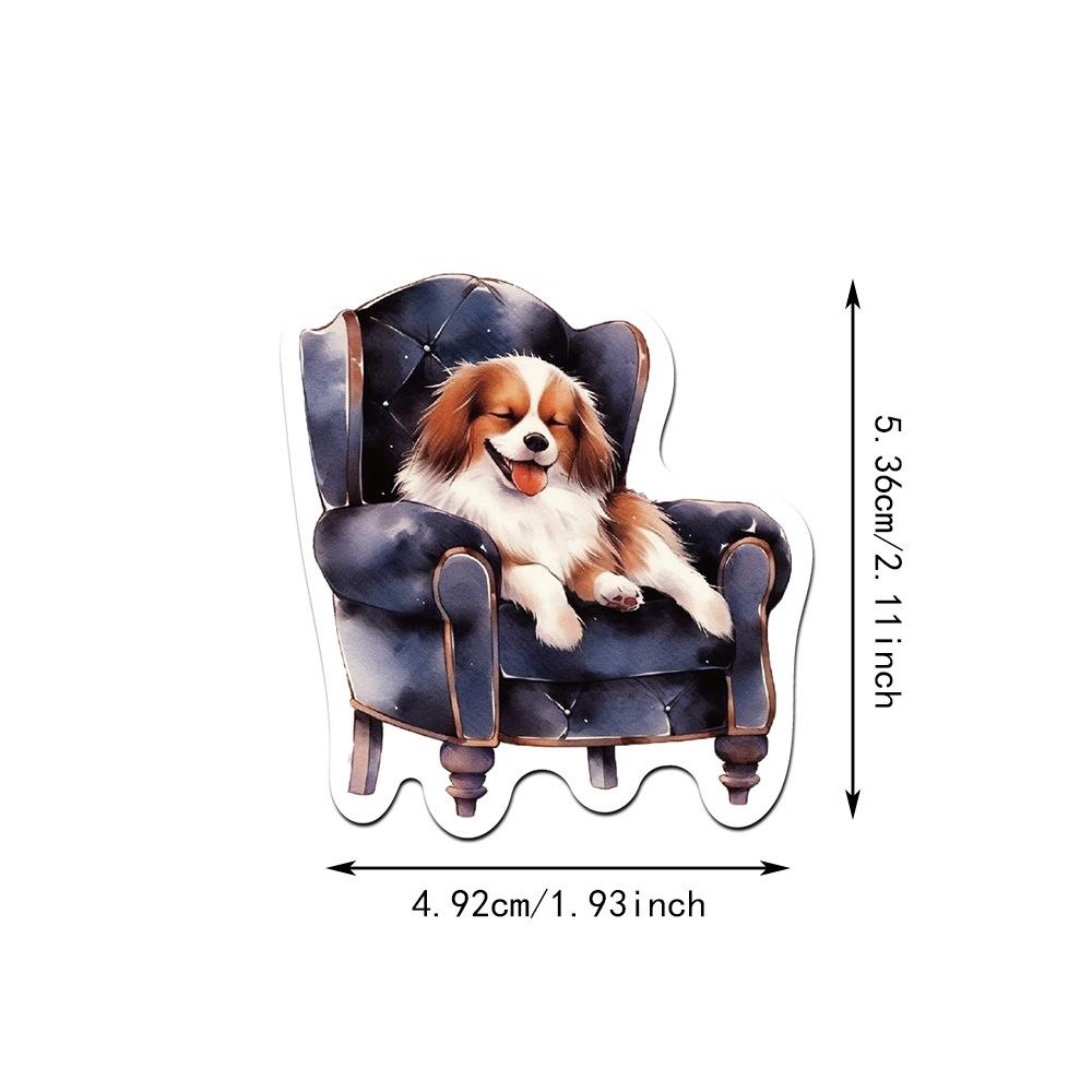50PCS Cute Pet Animal Comfortable Dog Cat Sticker Cartoon Decals Laptop Notebook Phone Fridge Decoration Sticker Toys