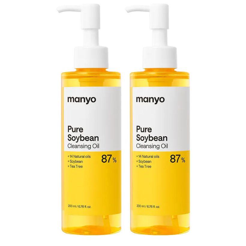 [Beperkte Editie] Manyo Pure Soja Reinigingsolie 200ml + 200ml Set + Reinigingsschuim 20ml