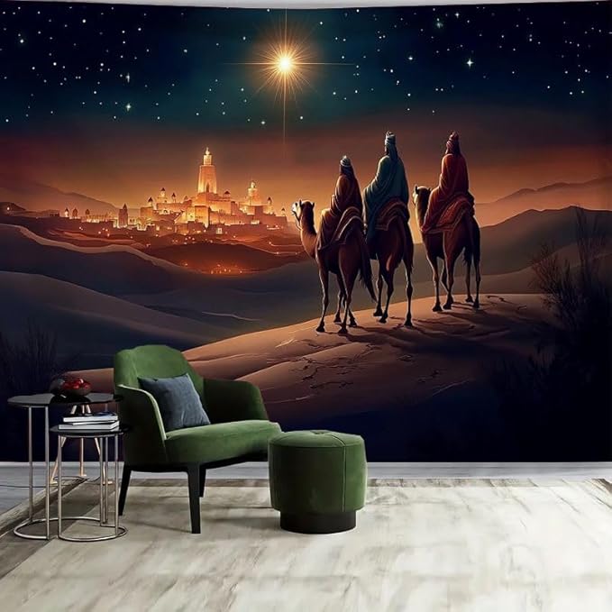 Tapestry view of the Old City of Jerusalem 75x100 чёрный