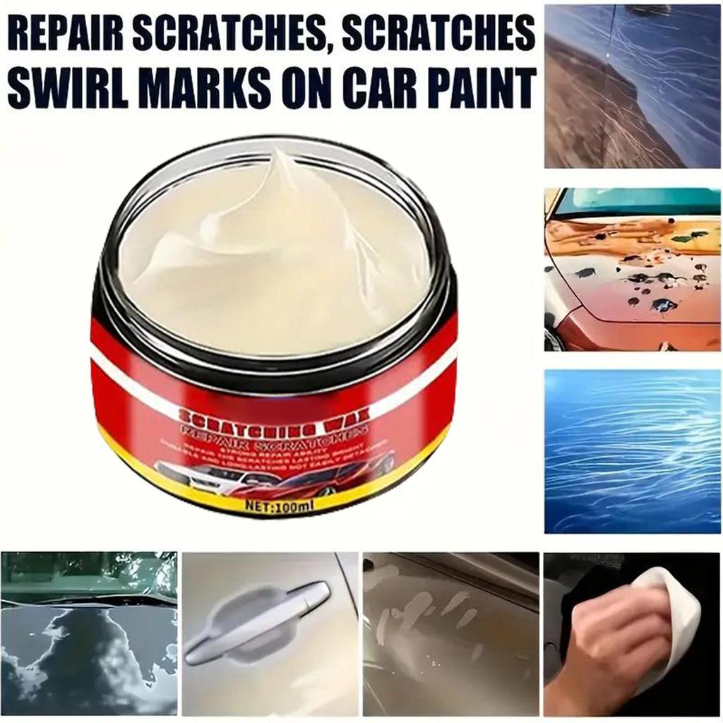 100ml Car Scratch Repair Car Scratch Removal Wax Car Scratch Remover Nano Polish with Sponge for Various Paint Colors Repair