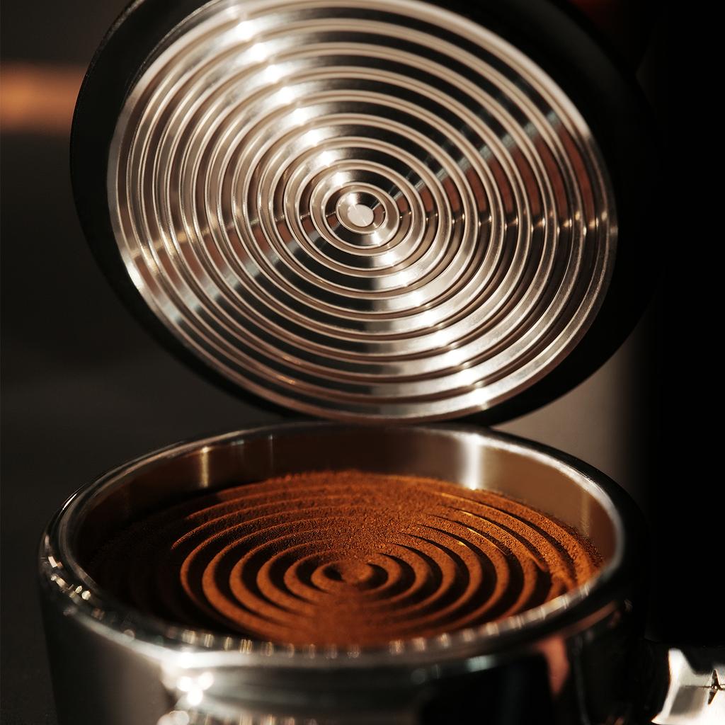 MHW-3BOMBER Knight Impact Tamper 4-Spring Espresso Tamper with 30lbs Pressure Feedback Coffee Tamper for Precise Coffee Tamping