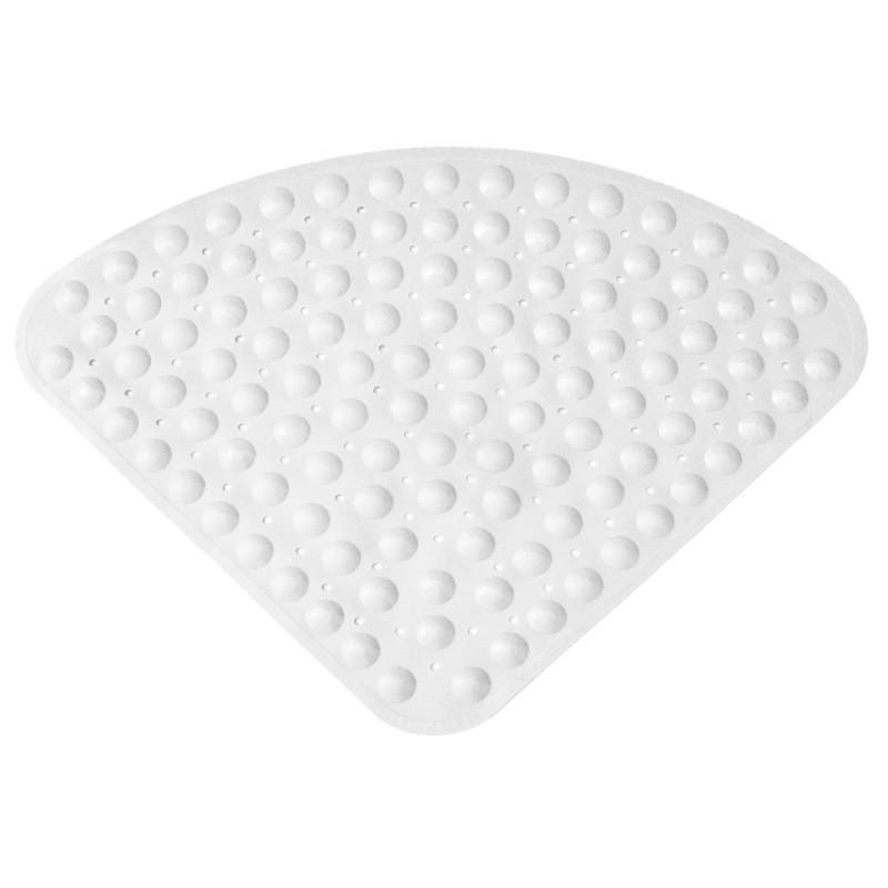 Corner Tpr Shower Bathroom Mat Large Triangle Non Slip With Suction Mats Bath