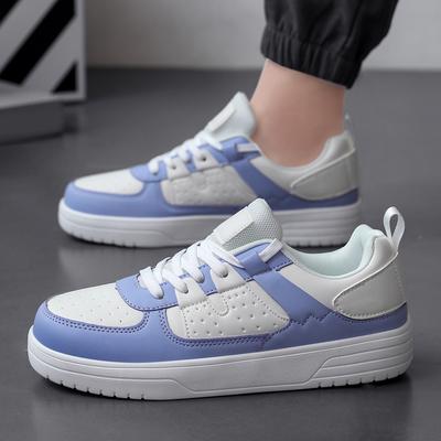 PU Leather Casual Sports Shoes Unisex Running Sneakers Fashion Board Shoes Walking Shoes Lightweight Non-slip