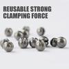 100pcs Fishing Weights Sinkers Fishing Tackle Accessories Open Mouth Design Weights Split Shot Fishing Sinkers 5 Sizes