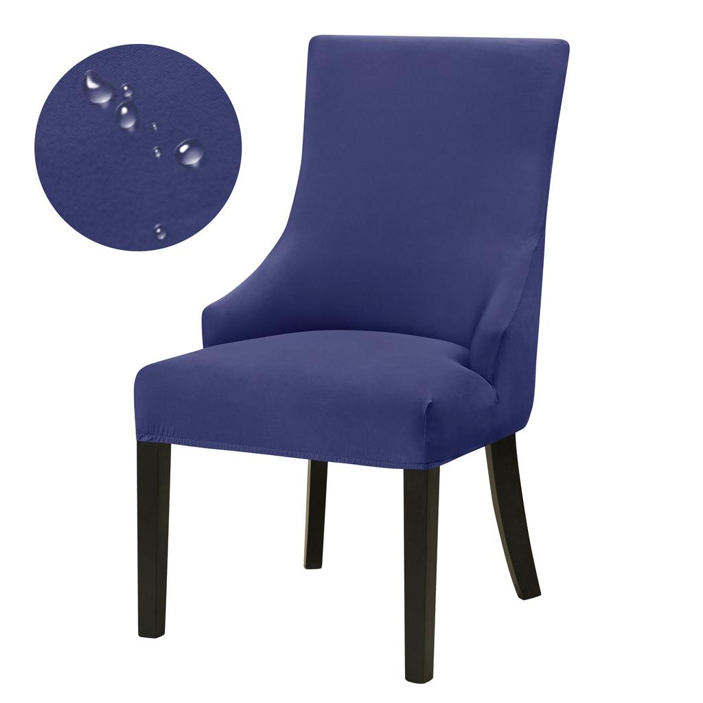 Elastic Dining Chair Covers for Sloping Back Armchairs Non Slip Slipcover for Living Room Banquet Wedding 1 or 2 Pack