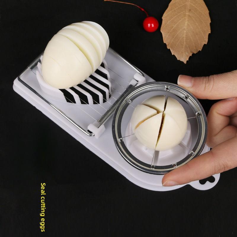 Egg Slicer Stainless Steel Egg Slicer Cut Petal Single-use Cutting Multifunctional Loose Egg Two In One All Egg God Tool