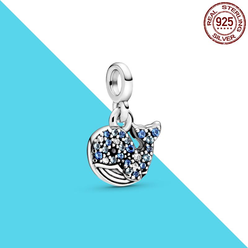 925 Silver Me Series Eye Medallion Pendant Charms for Bracelet Necklace DIY Link Earring Styling Two-ring Connector Jewelry