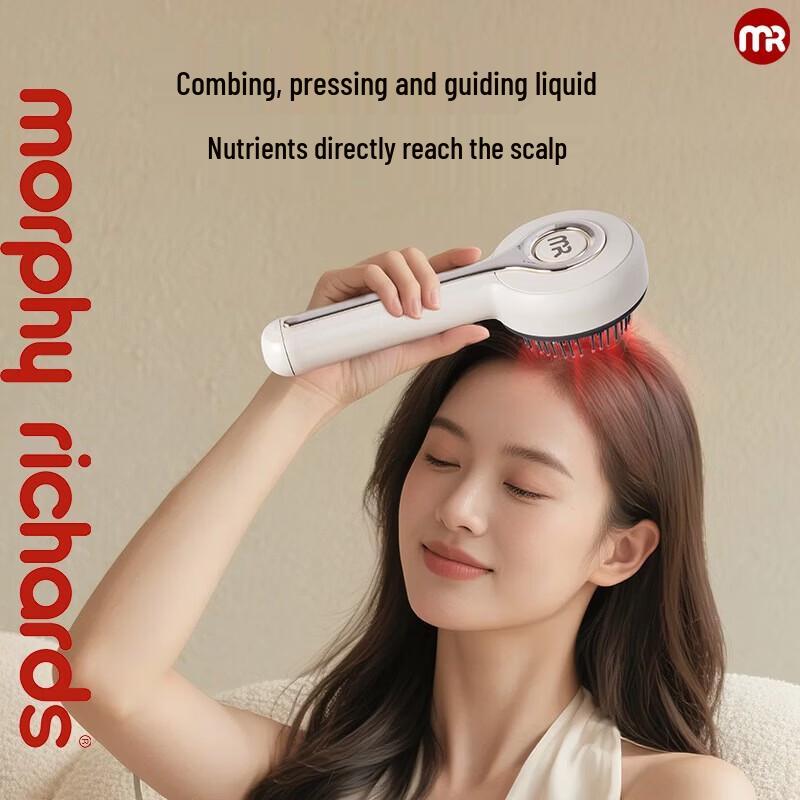 Morphy Richards MR3128 Red/Blue Light Head Massager Comb CN plug (adapter included)