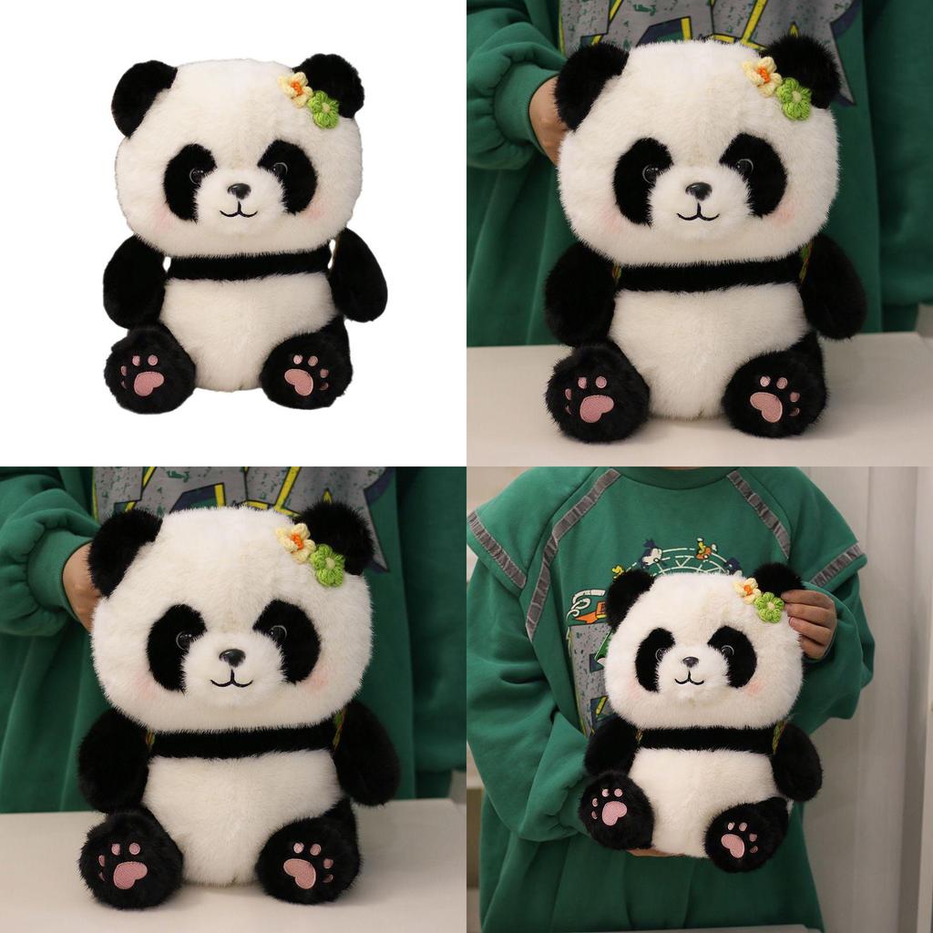 Mahjong Panda Plush Toy Soft Cute Animal Stuffed Doll For Kid And Gift Giving