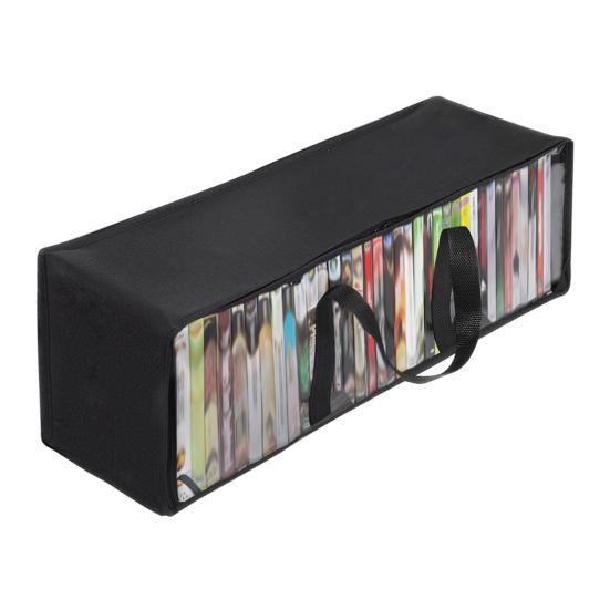 Book Storage Bag with Handle Zipper Closure Large Capacity Transparent