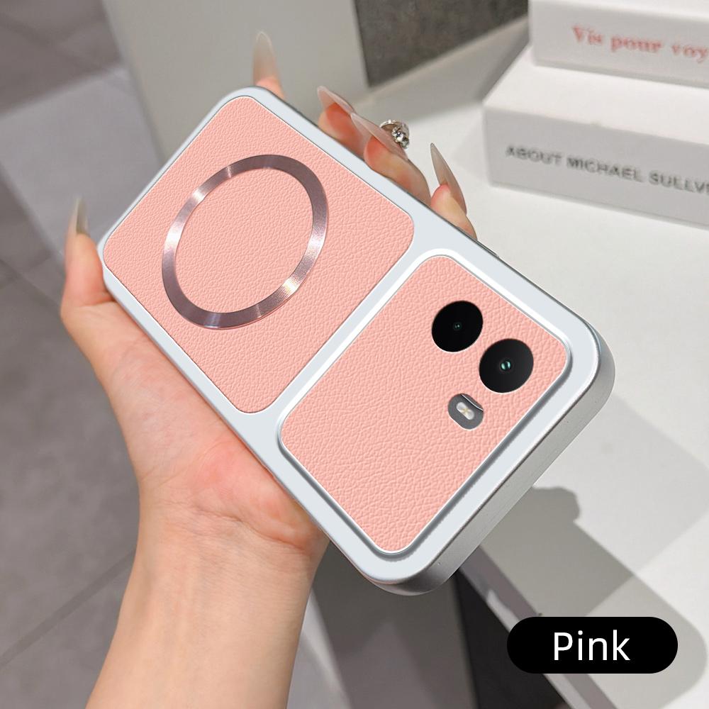 For XiaoMi POCO M7 4G Case New Lychee Pattern CD Magnetic Ring Ultra-Thin Cover For MI Poco m7 4G Shockproof Bumper Funda