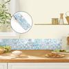 240cm Length Luxury European Style Skirting Corner Wall Sticker Bathroom Office Glass Waist Line Home Decor Waterproof Floor Waveguide Art Wallpaper