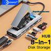 8-in-1 USB C Docking Station with Disk Storage Function M.2 SSD HUB TYPE-C To HDMI Adapter USB 3.2 10Gbps For Laptop Macbook Pro