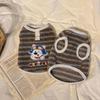 Autumn and winter dog clothes, thickened warm, quilted cotton pockets, traction cat pets, bear four-legged cotton-padded clothes, dog clothes.